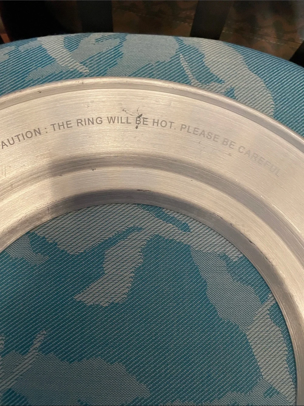 Pot Lid for Overspill and Double Boiler Defense 14” with 8” hole